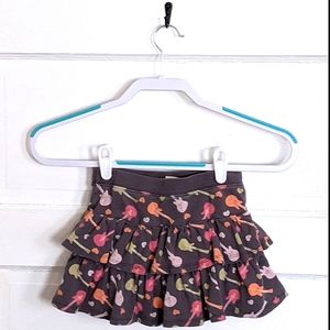 Gymboree girls guitar skirt size 4